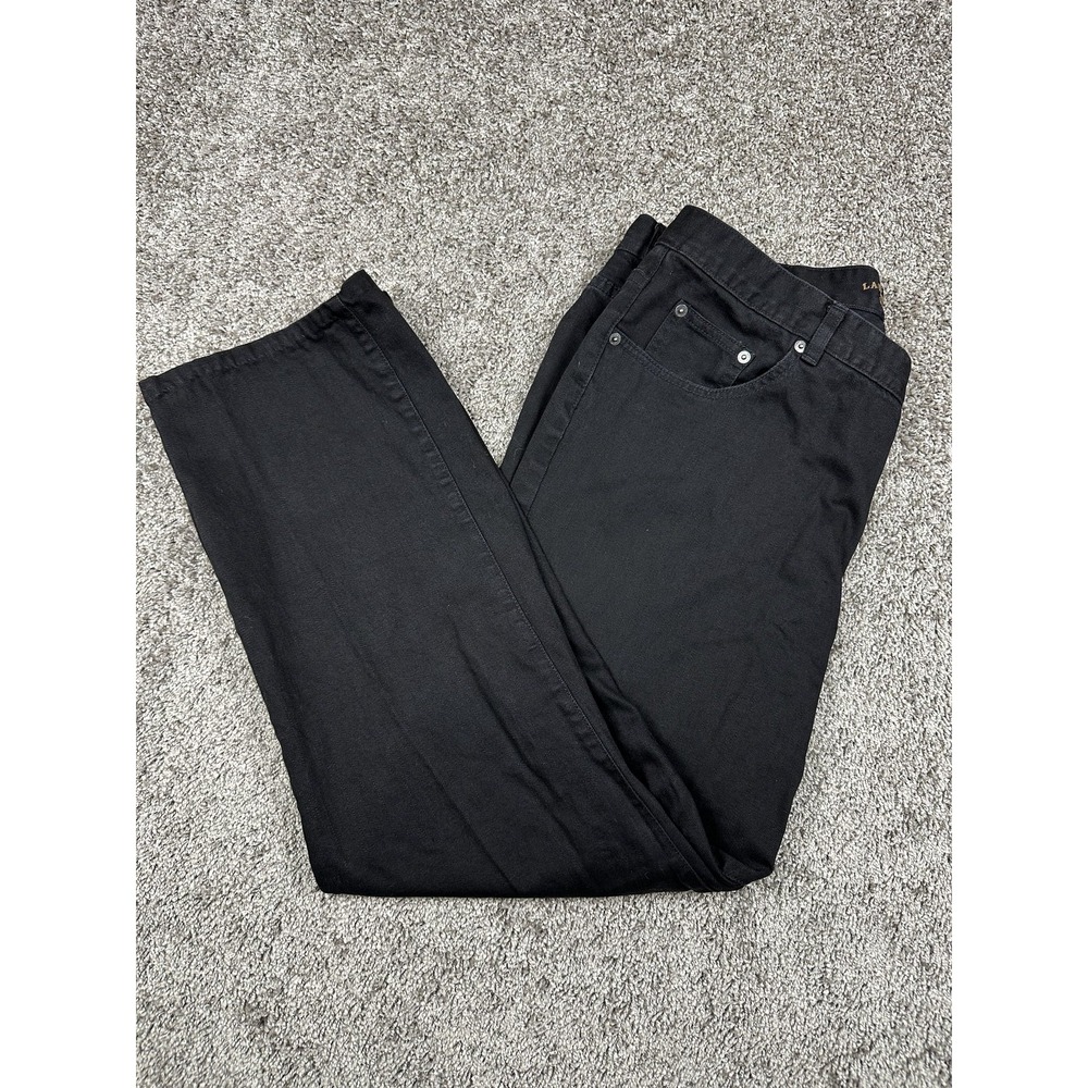 Vintage Lauren Ralph Lauren Jeans Womens 16 Black Classic Straight Denim 90s Y2K